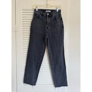 PacSun High Waisted Straight Black Eco Jeans, 25